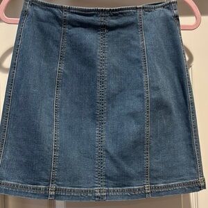 Kendall & Kylie Blue A-Line Mini Skirt Casual Size 28 Zipper
